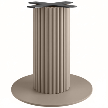 TORINO | Bistro bordstativ | Høyde: 72 cm | Bunnplate: Ø 68 cm | Søyle: Ø 30 cm | Taupe
