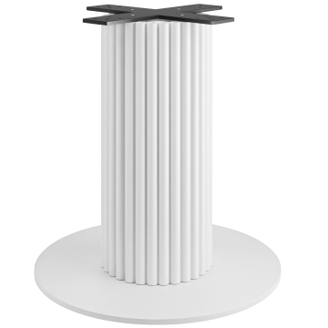 TORINO | Marco de mesa de bistró | Altura: 72 cm | Placa de base: ∅ 68 cm | Columna: ∅ 30 cm | Blanc
