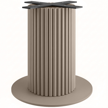 TORINO | Bistro bordstativ | Høyde: 72 cm | Bunnplate: Ø 68 cm | Søyle: Ø 40 cm | Taupe