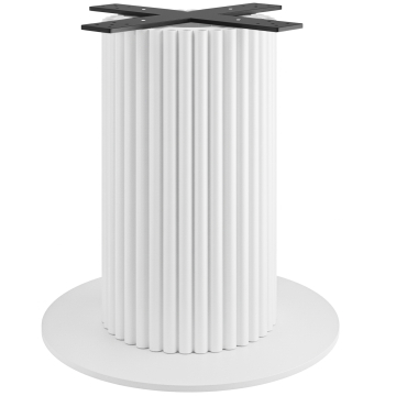 TORINO | Marco de mesa de bistró | Altura: 72 cm | Base: ∅ 68 cm | Columna: ∅ 40 cm | Blanco
