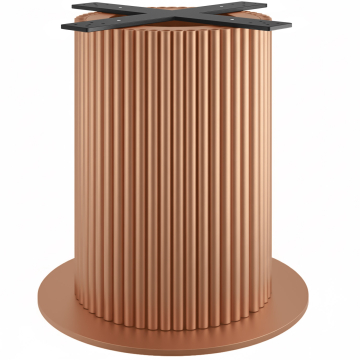 TORINO | Bistro bordstativ | Høyde: 72 cm | Fotplade: Ø 68 cm | Søyle: Ø 50 cm | Rødt metall