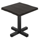 VALERIA | Bistrobord | B: 70 x 70 | H: 76 cm | Sort | Fod: Sort
