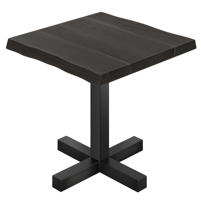 VALERIA | Bistro-pöytä | B: 70 x 70 | K: 76 cm | Musta | Runko: Musta
