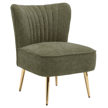 VICTORIA | Fauteuil Lounge Bistro | Tissu/Textile | Vert