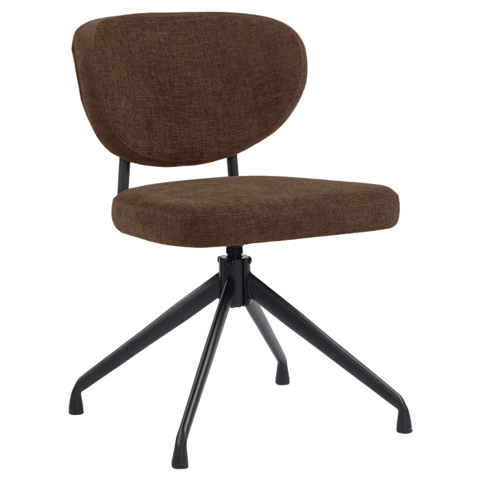 Yara | Hotellstol | Brun | Stoff/Tekstil | Svingbar base