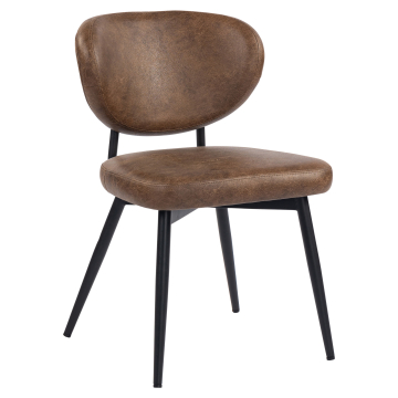 Yara | Chaise d'hôtel | Marron | Cuir