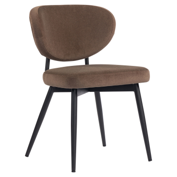 Yara | Hotel Chair | Brown | Velvet
