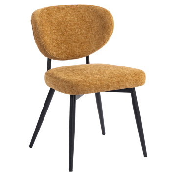 Yara | Chaise d'hôtel | Brun miel | Tissu