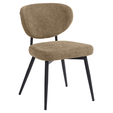 Yara | Hotellstol | Taupe | Tyg/Textil