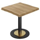 ZOE | Bistro Bord | B: 70 x 70 | H 73 cm | Eg | Stativ: Sort