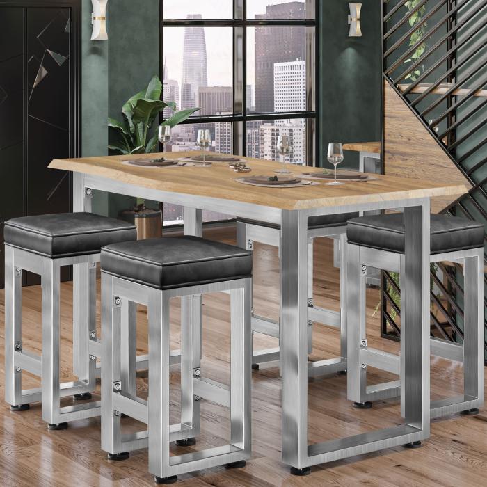MORENA | X formet barbordben | Rustfritt stål | Føtter: 8x8 cm | B68xH105cm MORENA | X formet barbordben | Rustfritt stål | Føtter: 8x8 cm | B68xH105cm