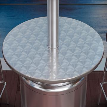 ABBEY säilytyspöytä Ø40cm | Kaasulämmittimelle | Ruostumaton teräs