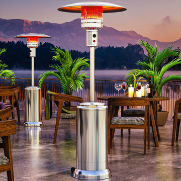 ABBEY | Terrasverwarmer op Gas | 2,2m | Roestvrij staal | 12kW