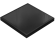 AB | Glasplade til restaurantbord | B:D 70 x 70 cm | Sort | Sort metalkant | Firkantet