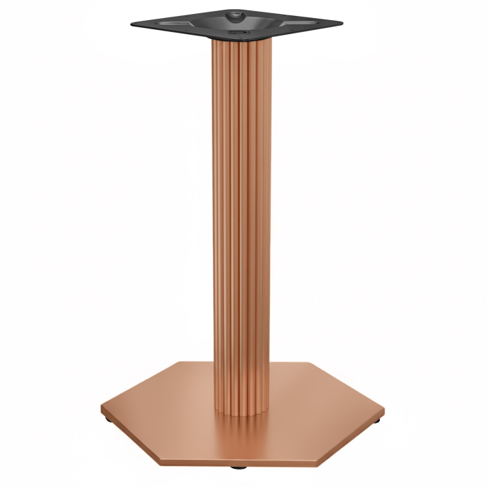 AGON | Estructura de mesa bistró | Negro | Altura: 105 cm | Pilar: Ø 9,5 cm | Base: Ø 50 cm
