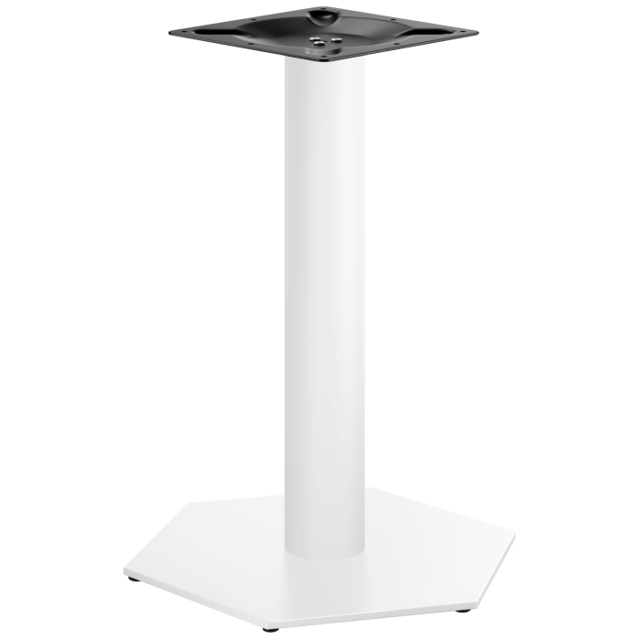 AGON | Bistro Tafelonderstel | Wit | Hoogte: 72 cm | Zuil: Ø 7,6 cm | Voet: Ø 50 cm