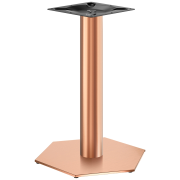 AGON | Bistro Tischgestell | Kupfer | Höhe: 72 cm | Säule: Ø 7,6 cm | Fuß: Ø 50 cm