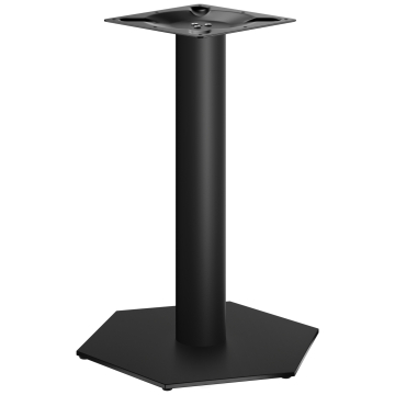AGON | Bistro bordställning | Svart | Höjd: 72 cm | Pelare: Ø 7,6 cm | Fot: Ø 50 cm