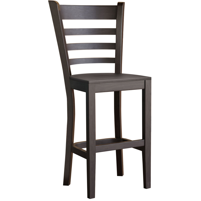ALESSANDRO | Gastro Barhocker | Holz | Wenge | mit Lehne