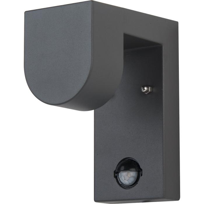 NELLY LED utomhus sensor vägglampa rörelsedetektor Antrhazit 7W Modern 8x16cm IP44 A++ Round 3000K 700lm 5000h NELLY LED utomhus sensor vägglampa rörelsedetektor Antrhazit 7W Modern 8x16cm IP44 A++ Round 3000K 700lm 5000h