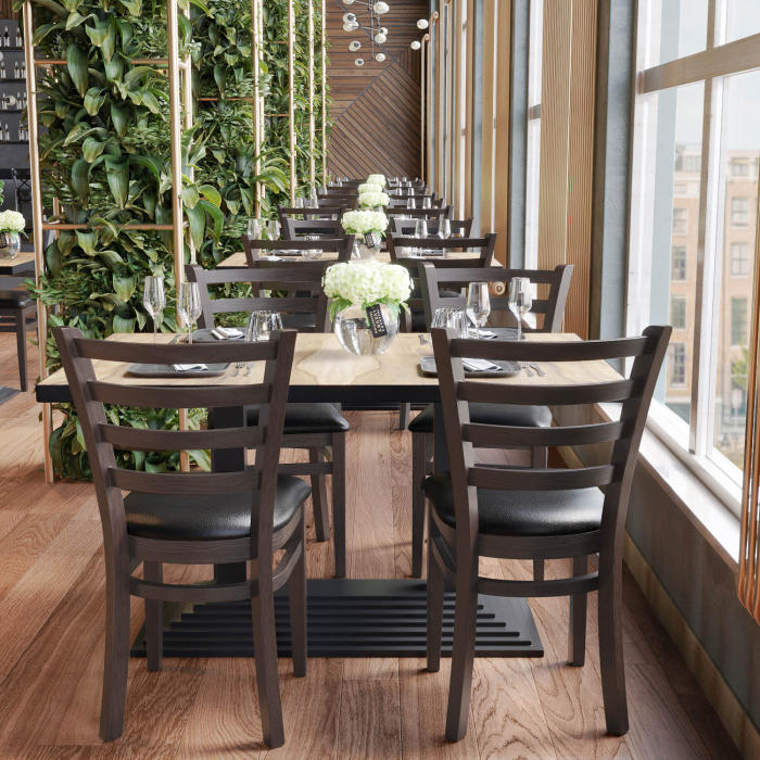 ALESSANDRO | Bistrostuhl | Schwarz | Leder