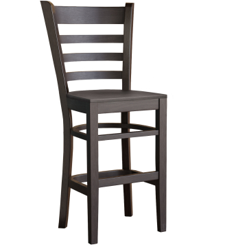 ALESSANDRO | Gastro Barhocker | Holz | Wenge | mit Lehne