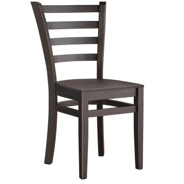 ALESSANDRO | Restaurantstol i tre | wenge | lær