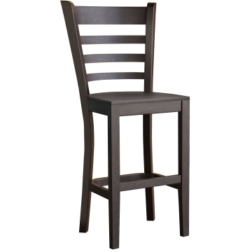ALESSANDRO | Gastro Barhocker | Holz | Wenge | mit Lehne