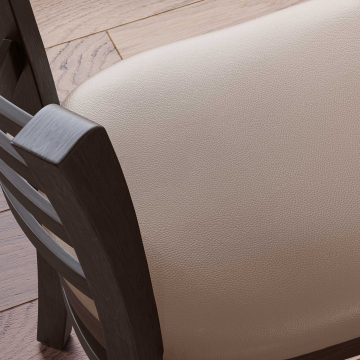 ALESSANDRO | Chaise de restaurant | Taupe | Cuir