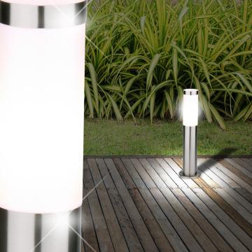 ALICE Lampe de socle 500mm | Acier inoxydable 1xE27 40W IP54
