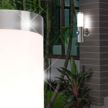 ALICE Applique murale d'extérieur à détecteur de mouvement Acier inoxydable 1x40W E27 Moderne IP44 A++ à E