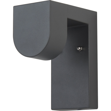 NELLY LED Außen Wandleuchte Antrhazit 7W Modern 8x16cm IP44 A++ Rund 3000K 700lm 5000h