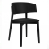 Alice | Bistro Wooden Chair | Velvet Seat | Black