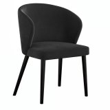 Amanda | Chaise de Bistro | Velours | Gris