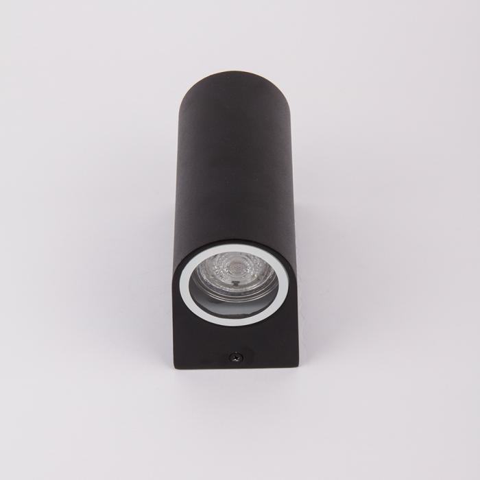 AMELIA utendørs vegglampe sort aluminium moderne opp og ned spotlight 20W 2xGU10 8cm IP44 AMELIA utendørs vegglampe sort aluminium moderne opp og ned spotlight 20W 2xGU10 8cm IP44