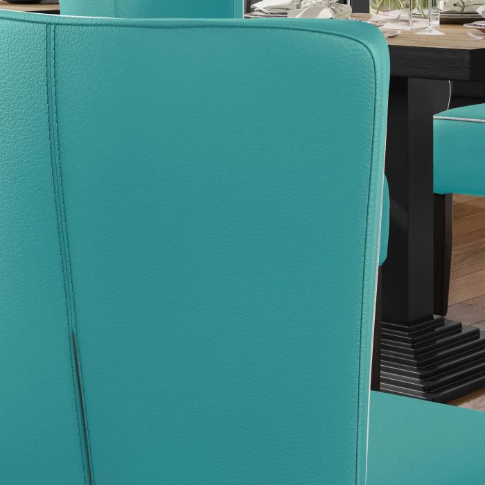 AMERICAN | Dinerstuhl | Türkis | Leder AMERICAN | Dinerstuhl | Türkis | Leder