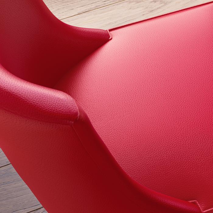 AMY | Upholstered Bar Stool | Leather | Wood | Red | with backrest AMY | Upholstered Bar Stool | Leather | Wood | Red | with backrest
