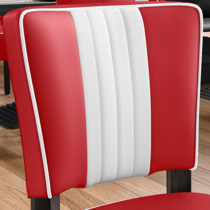 AMERICAN 2 | Silla de comedor | Rojo | Cuero