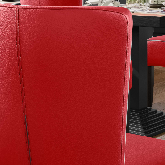 AMERICAN 2 | Silla de comedor | Rojo | Cuero