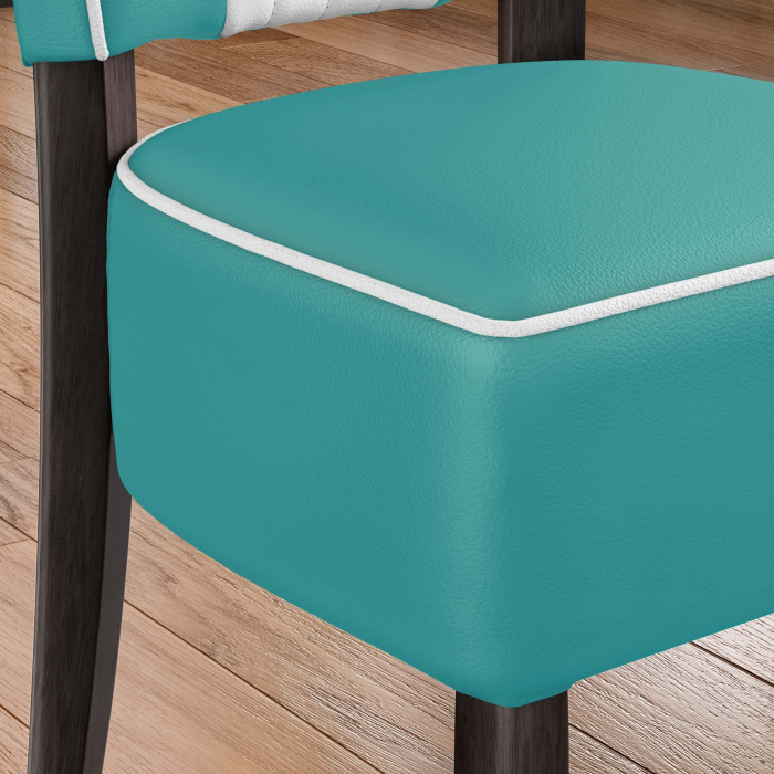 AMERICAN 2 | Silla de comedor | Turquesa | Cuero AMERICAN 2 | Silla de comedor | Turquesa | Cuero