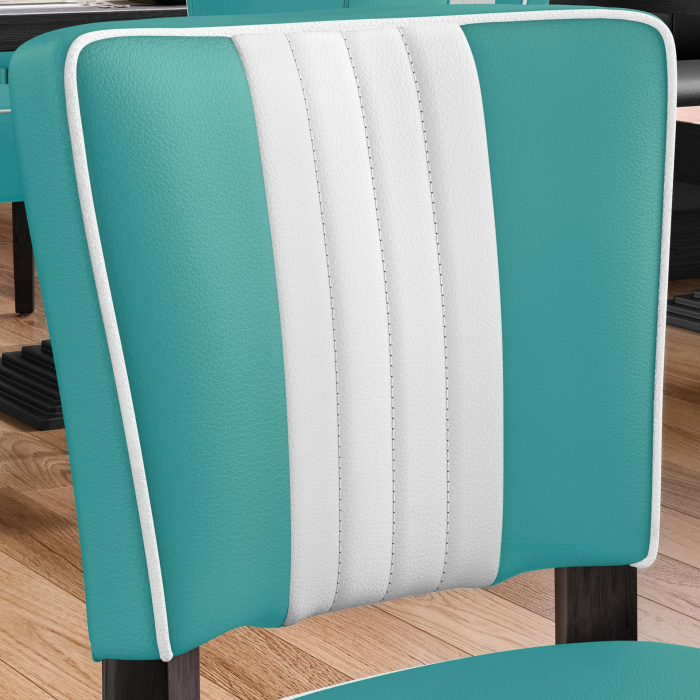 AMERICAN 2 | Silla de comedor | Turquesa | Cuero AMERICAN 2 | Silla de comedor | Turquesa | Cuero