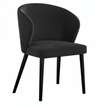 Amanda | Bistro Chair | Velvet | Gray
