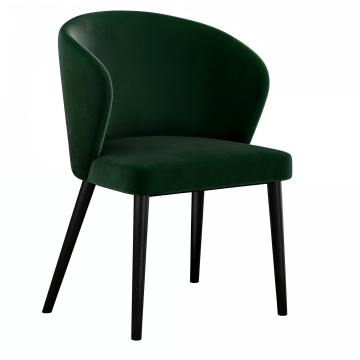 Amanda | Chaise de bistro | Velours | Vert