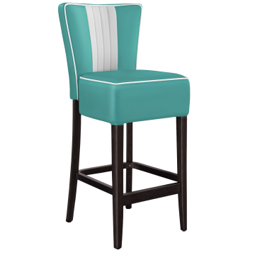 AMERICAN 1 | Diner Barstoel | Turquoise | Leer