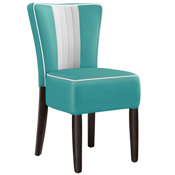 AMERICAN 1 | Diner Chair | Turquoise | Leather