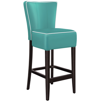 AMERICAN | Diner Barhocker | Türkis | Leder