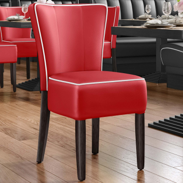 AMERICAN | Dinerstuhl | Rot | Leder