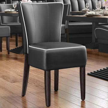 AMERICAN | Dinerstuhl | Schwarz | Leder