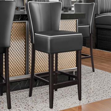 AMERICAN | Diner Barstoel | Zwart | Leer