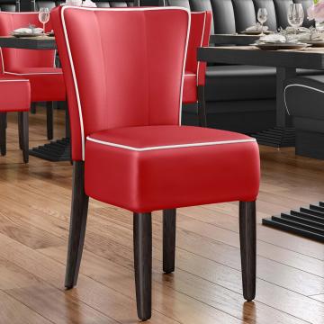 AMERICAN | Retro Diner Stoel | Rood | Leer
